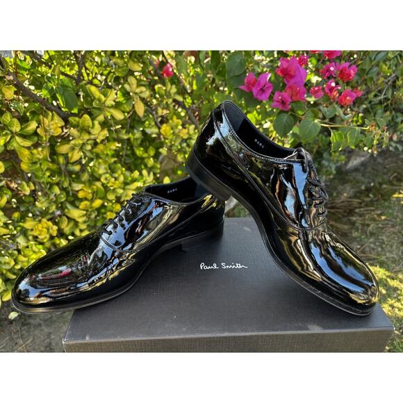 Paul Smith Noam Patent Leather Oxford Shoes Black Sz 40 US 7 main image 5